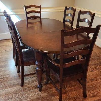 Traditional Wood Dining Table - 7 Ft X 44" Width X 30" Height