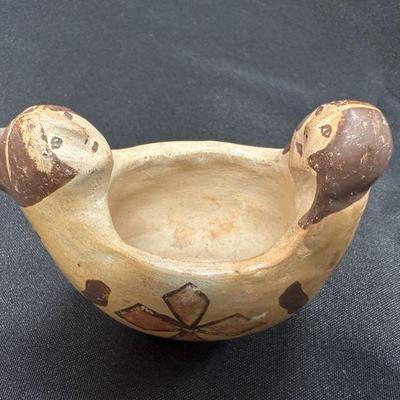 Hopi Figural Canoe Pot 3 1/2"