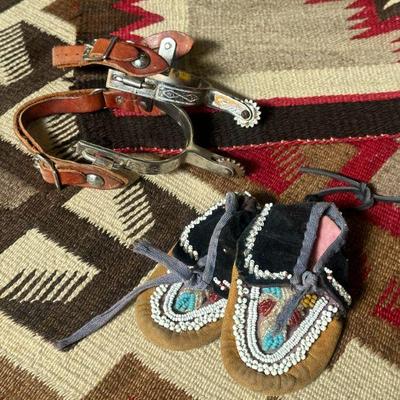Spurs & Iroquois Children's Moccasin's 