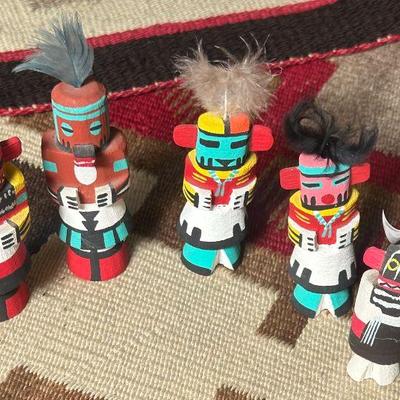 Set of 5 Miniature Kachinas