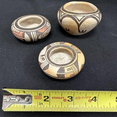 Unsigned Miniature Pots