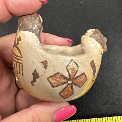 Hopi Figural Canoe Pot 3 1/2"