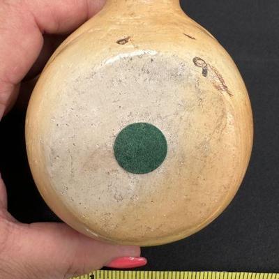 Unsigned Hopi Moth Canteen w/out Handles 3 1/2" x 4 1/4"