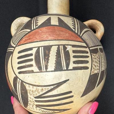 * * * SOLD * * *              Fannie Nampeyo Small Canteen 7 1/2" x 7"
