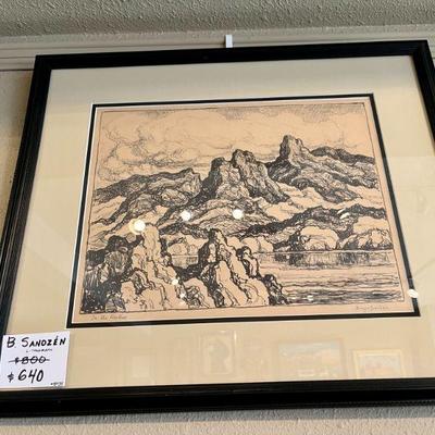 Birger Sandzen, Lithograph