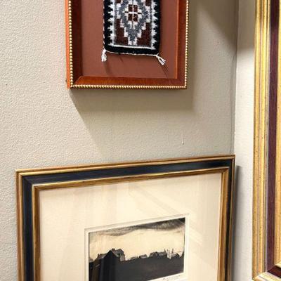 Navajo miniature weaving
Doel Reed aquatint