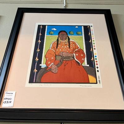 T C Cannon Block print