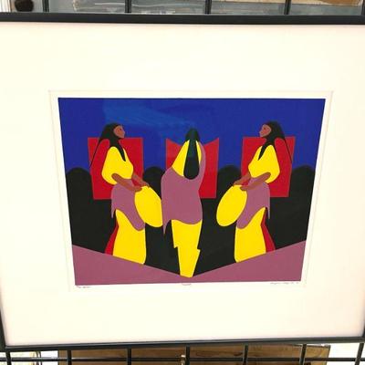 Ben Harjo Jr. Woodcut