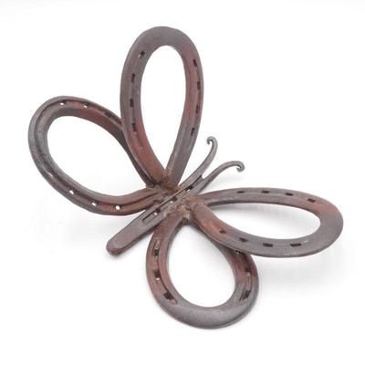 Metal Horseshoe Butterfly