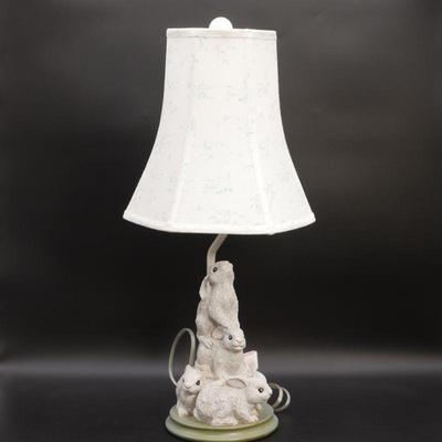 Sculpted Bunny Rabbit Table Lamp