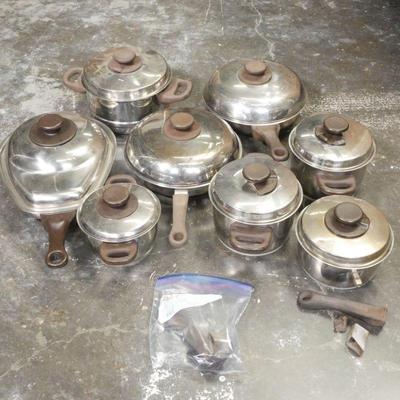 Vintage Fissler Stainless Steel Cookware Set (Lot of 16)