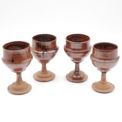 Set of 4 Stoneware Chalice