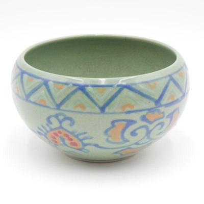 Green Stoneware Bowl