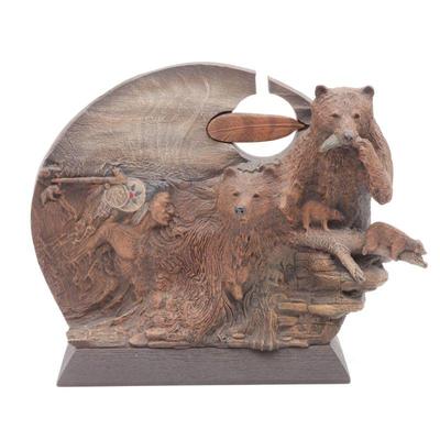 "Vision Bear" by Rick Cain Signed Sculpture Limited Edition