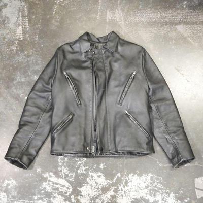 Vintage Leather Motorcycle Style Jacket