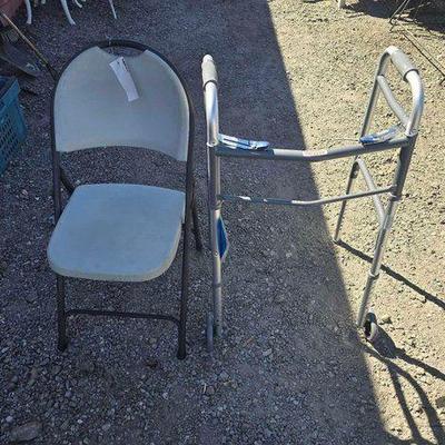 #80006 • Walker and Folding Chair