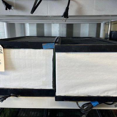 #4058 • (2) Medium Reptile Aquariums