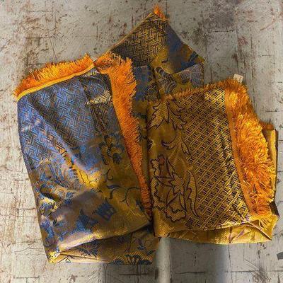 #8172 • (2) Multi Color Floral Pattern Table Cloths