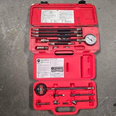 Sale Photo Thumbnail #242: #2052 • Mac Tools Compression Test Kit and Digital Tire Gauge Set
