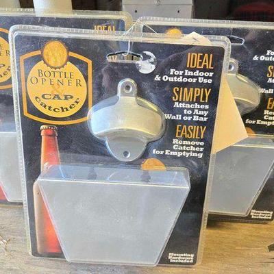 #8076 • NEW!!! (6) Bottle Opener & Cap Catcher