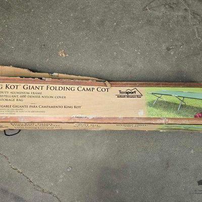 #2112 • King Kor Giant Folding Camp Cot