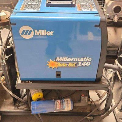 #2508 • Miller Millermatic with Auto Set 140 Mig Welder & Cart
