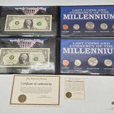 #1510 • (2) 1999 Last & Currenci of the Millennium Set