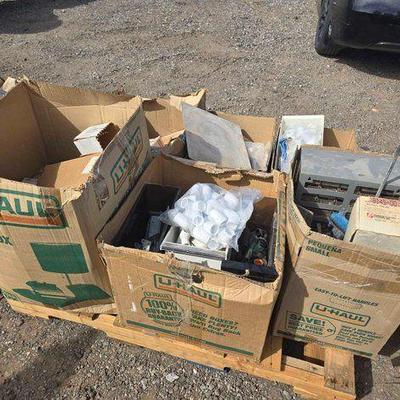 #80712 • Pallet of Hinges, Small Tile, Welding Electrodes And More