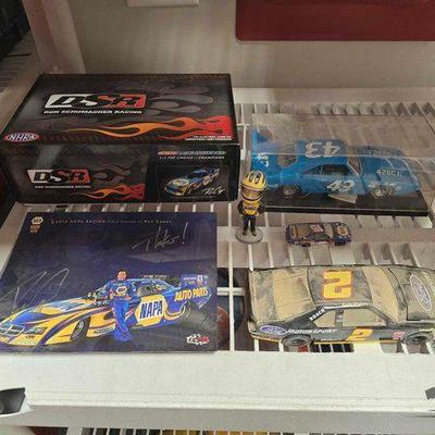 #2074 • (3) 1:24 Scale Model Cars, Matt Kenseth Bobble-Head Action Figure, Signed Napa Racing Poster
