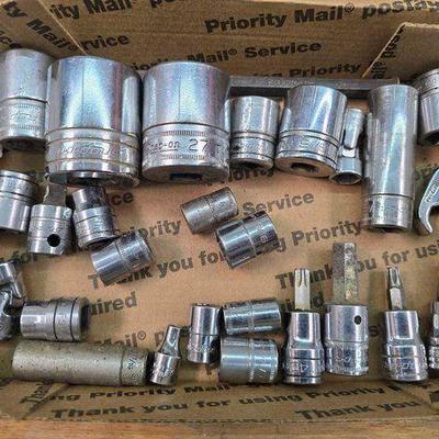 #2010 • (25) Snap-On Tools Sockets, (1) Crowfoot Wrench, and (1) Mac Tools Chisel