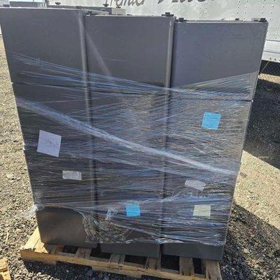 #90016 • (12) Metal Pedestal Filing Cabinets