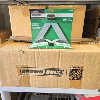#8072 • NEW!!! (5) Boxes Of Everbilt Bike Hangers 6pcs