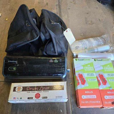 #3014 • Food Saver, Drum Liner, Vaccum Bags & Duffle Bags