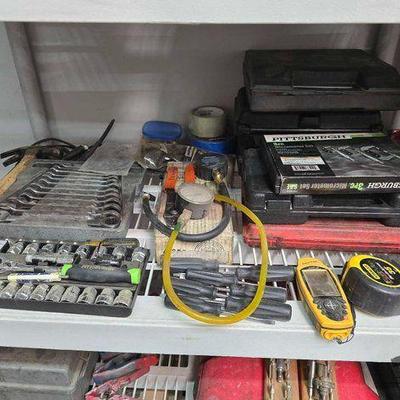 #2200 • 3pc Micrometer Set, Coil Spring Compressor, Tap & Die Set, Power Probe, Mityvac Silverline