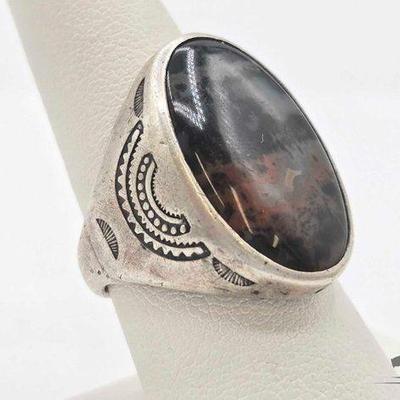 #902 • Agate Ring .925