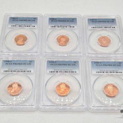 #1566 • (6) 1982-2000 Lincoln Graded
