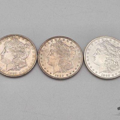 #1328 • (3) 1889-P Morgan
Slvr Dlrs