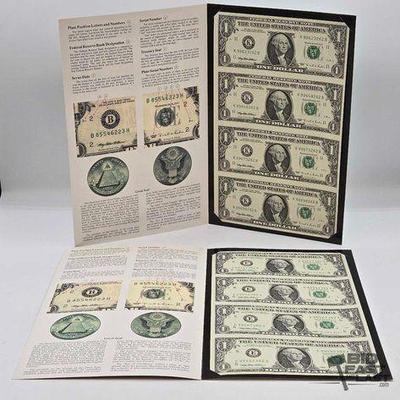#1506 • (2) Uncut United States Currenci