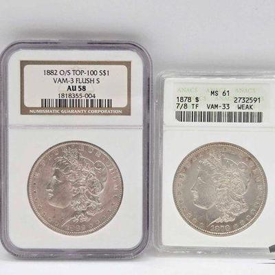 #1350 • 1878-P & 1882-O Morgan