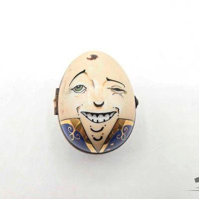 #1806 • Boy Egg Limoges Trinket Box