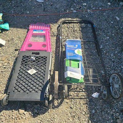 #80012 • Rolling Carts, Foldable Shopping Bag, Folding Step Stool
