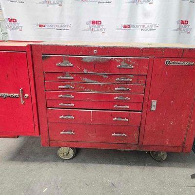#2086 • Cornwell Toolbox with Snap-On Tools Side Toolbox