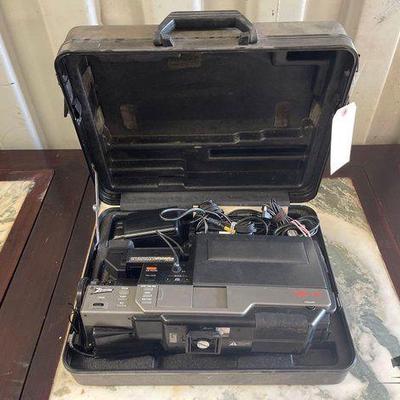 #8104 • VHS HQ Zenith Camera, Case and Power cords