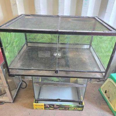 #4688 • (2) Reptile Aquariums