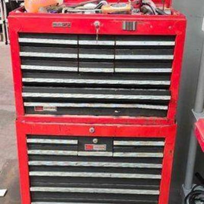 #2002 • (2) Sears Craftsman Toolboxes with Key