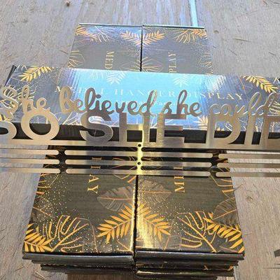 #8088 • NEW!!! (21) Boxes of Metal Inspirational Quote