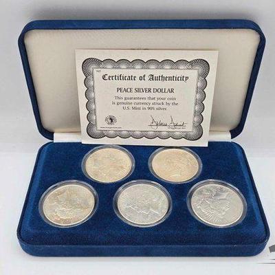 #1305 • (5) 1922-1927 Silve Pce Dllrs