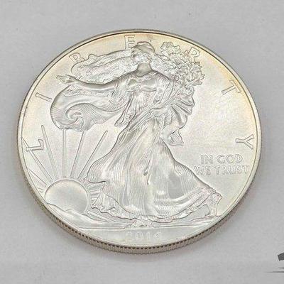 #1288 • 2014 Fine Sliver Walking Liberty $1 Dollar , 1oz.

