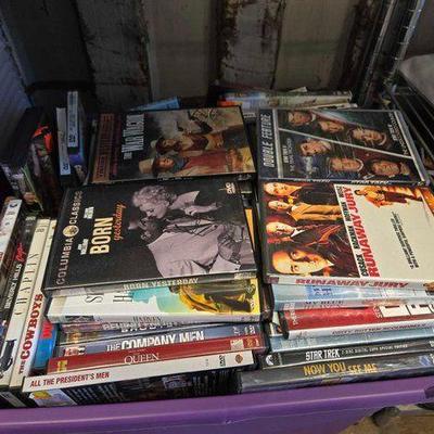 #3508 • Container Filled With Dvds