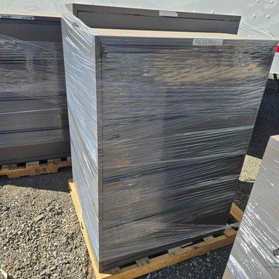 #90004 • (2) Metal Filing Cabinets